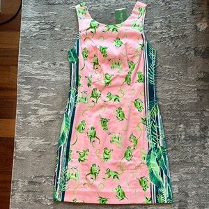 NWT Lilly Pulitzer Mila Stretch Shift in Monkey Business Print Size 00